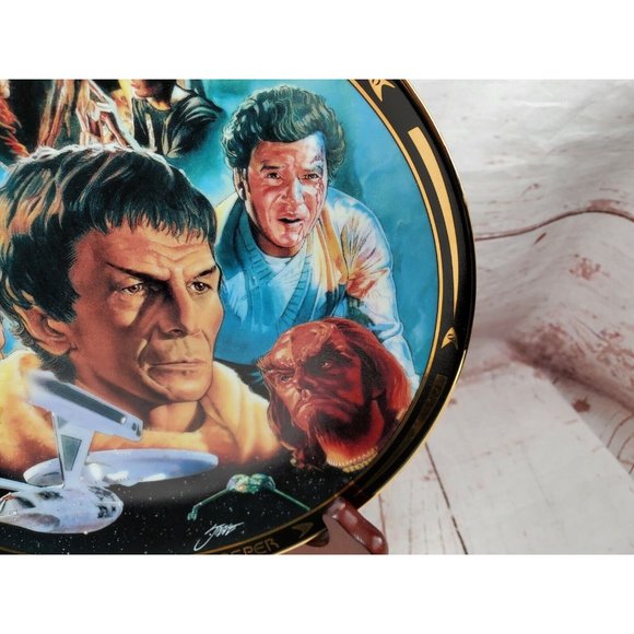 Vintage 1997 The Hamilton Collection Spock Reborn Star Trek Life Of Spock Plate - Picture 4 of 12